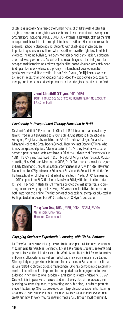 2020 AOTA & AOTF Awards & Recognitions page 10
