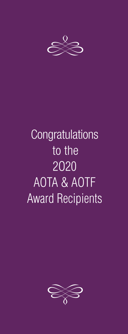 2020 AOTA & AOTF Awards & Recognitions page 36